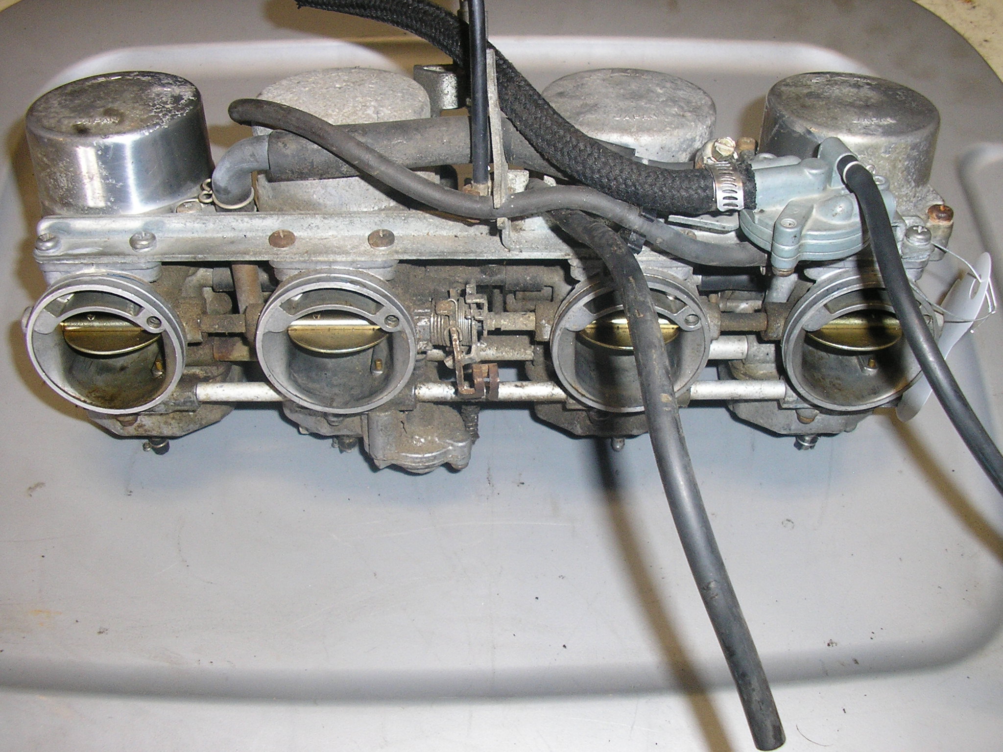 Rebuilt honda motorcycle carburetors